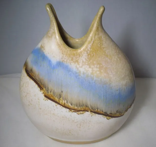 Vintage Retro Greek Kamini Studio Art Pottery Abstract Design Vase