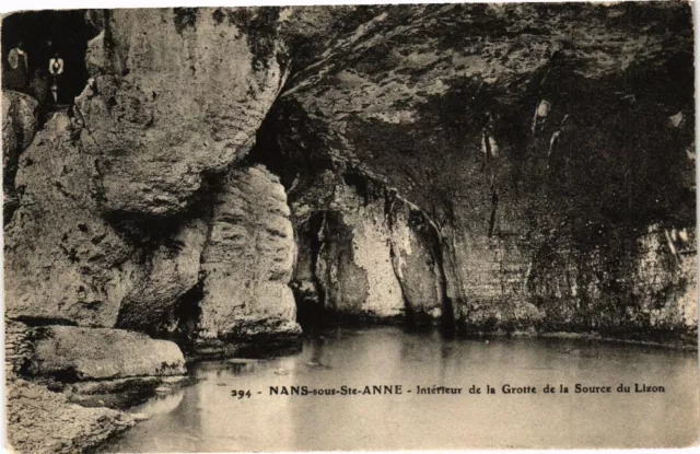 CPA NANS-sous-Ste-ANNE - Int. de la Grotte de la Source du Lizon (211611)