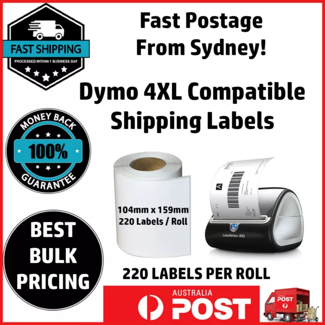 Dymo Compatible SD0904980 Shipping Labels 4XL LabelWriter 104mm x 159mm S0904980