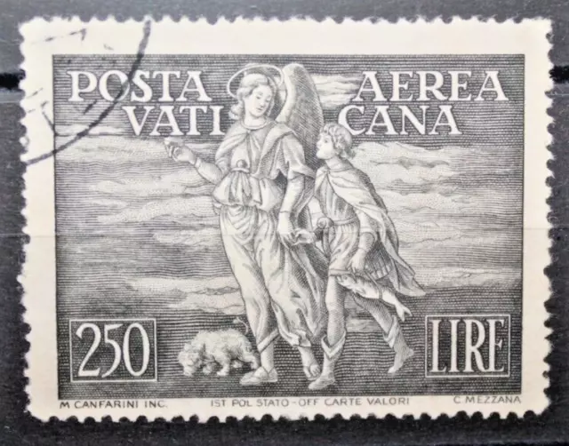 Citta' Del Vaticano 1948 Tobia Lire 250 Timbrato Used P.a. (C.x)