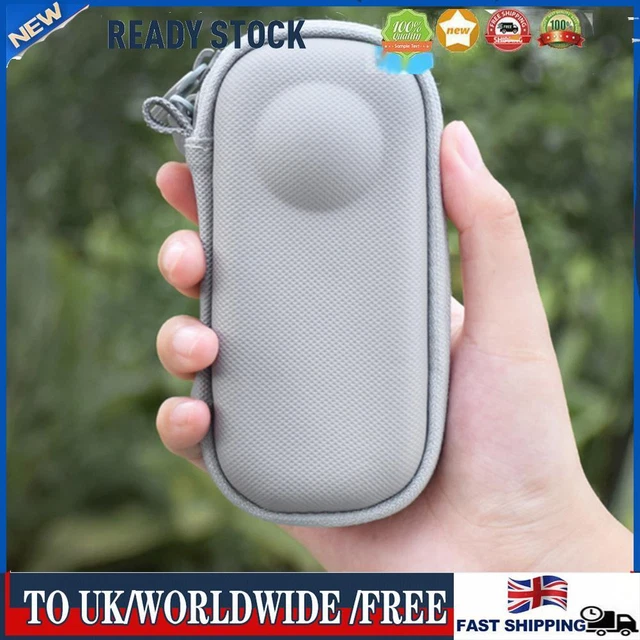 Hard Shell Protective Case PU Carrying Case for Insta360 One X3/2 (Grey)