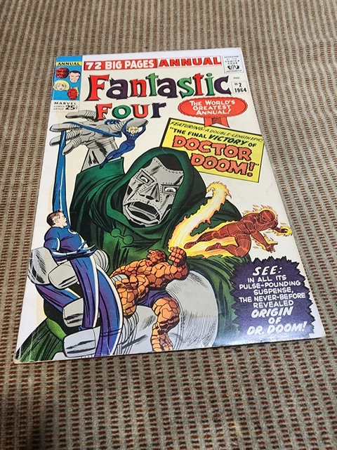 Fantastic Four Annual #2 (1964) Doctor Doom Origin Marvel Comics