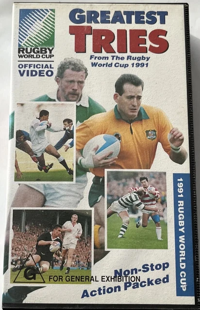 Greatest Tries From The Rugby World Cup 1991 VHS - Sports - Memorabilia Vintage