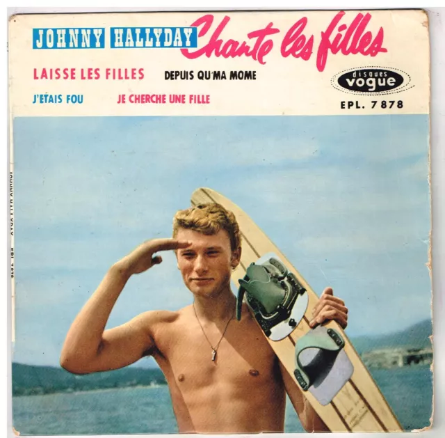 Johnny HALLYDAY  Laisse les filles      7" 45 Tours EP