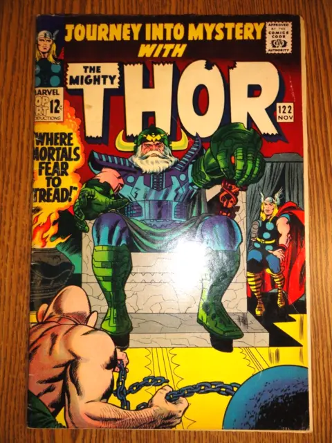 Journey into Mystery Mighty Thor #122 Stan Lee Kirby VG Loki 1st Print Marvel