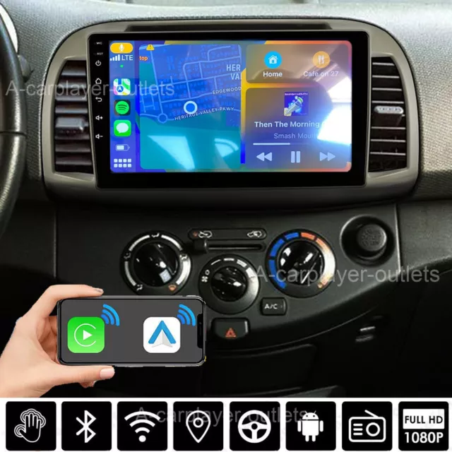 Autoradio Für NISSAN MICRA 3 K12 2002-2009 Android GPS Navi WIFI Carplay BT RDS