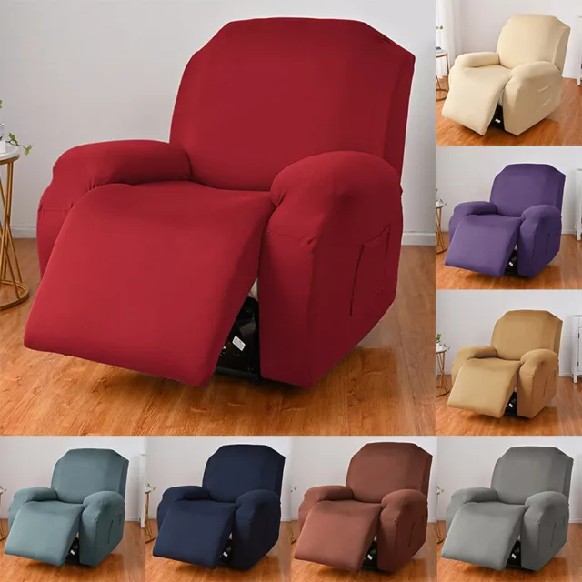 Stretch Recliner Chair Cover Soft Thick Sofa Slipcover Protector Non Slip Cover↕