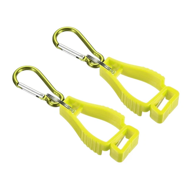 Guanto Protettivo,2pz Guanti Presa Clips Gancio Supporto Appendino,Giallo