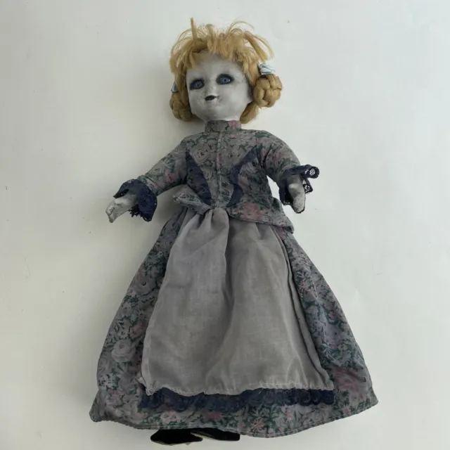 VINTAGE CREEPY DOLL Sadie Zombie Ghost Girl Horror Haunted House Decor ...