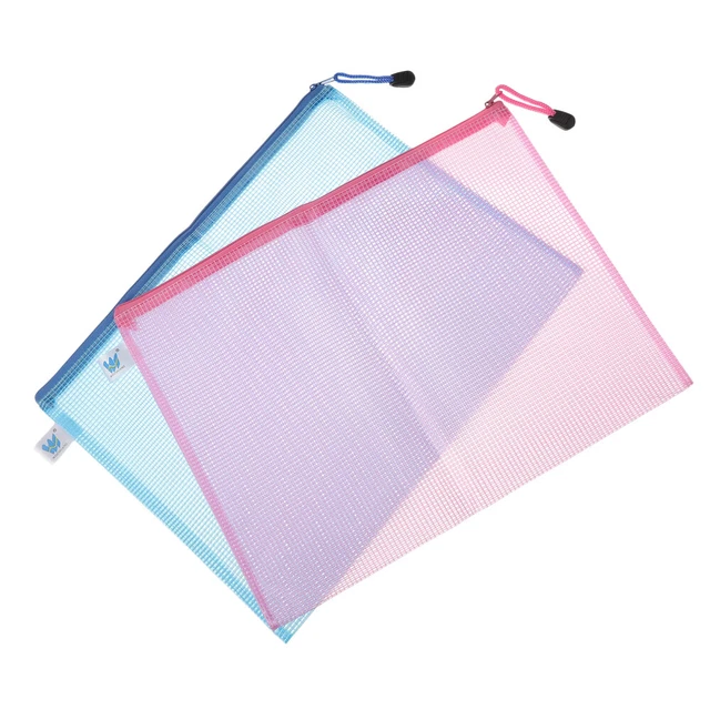 2 pz astucci per piume sacchetti per cancelleria PVC contenitore da viaggio borse per penna blu
