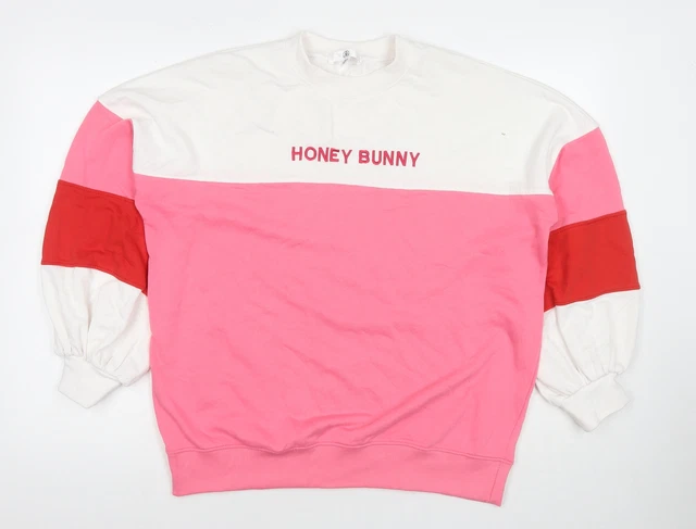 MISSGUIDED HONEY BUNNY Colour Block Oversized Jumper Sweater Size 8 6.00 PicClick UK