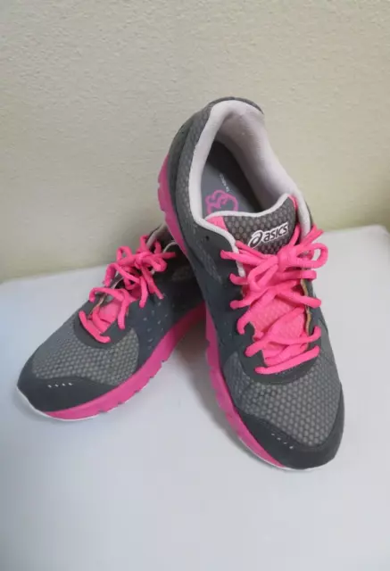 Asics Rush 33 Womens Athletic Shoes Trainers Running Size 9 Pink Gray Sneakers