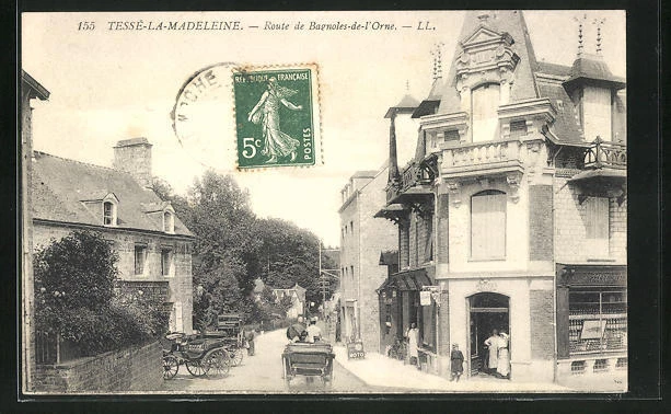 CPA Tessè-la-Madeleine, Route de Bagnoles-de-l´Orne