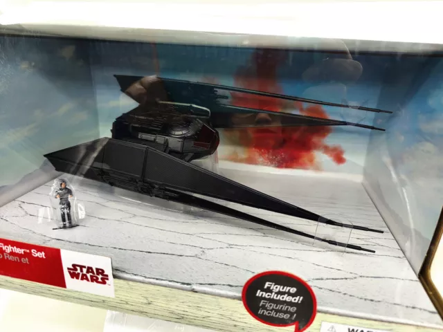 Disney Toy Display Modelo STAR WARS Set Conjunto de Kylo Ren y TIE Fighter Box