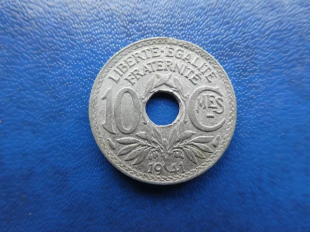 1941 Type B Lindauer 10 Centimes zinc