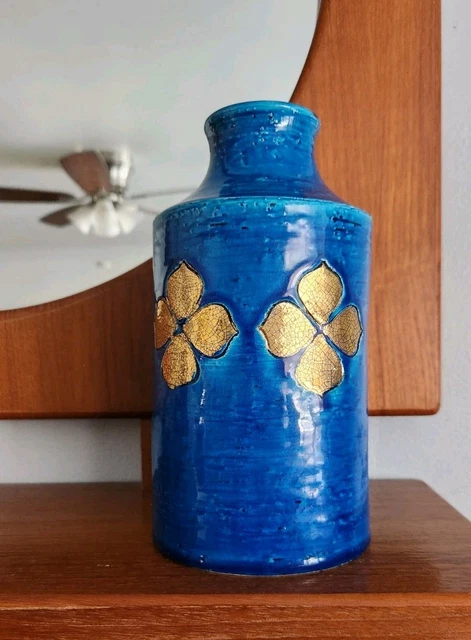 BITOSSI FLAVIA RIMINI Blue Flower Vase Large Handmade Itary