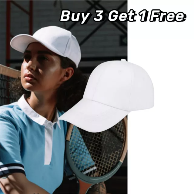 Plain Solid Polo Style Baseball Hat Washed Cotton Adjustable Cap Mens Womens US