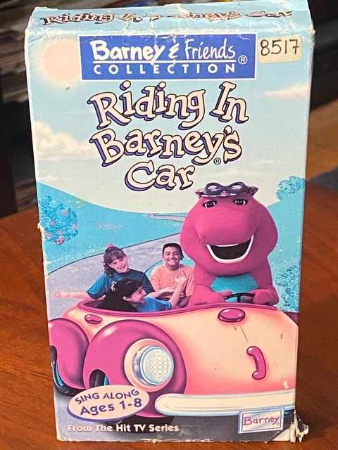 BARNEY VHS TAPE Riding in Barney's Car Sing Along Ages 1-8 Video 30mins ...