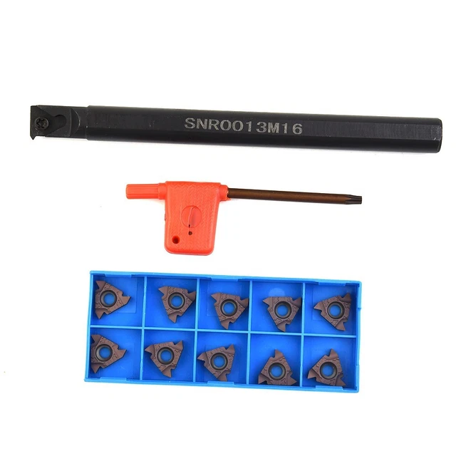 Lot De 10 Supports De Barre D'alésage SNR0013M16 - Tige 16 Mm, Inserts Carbure 16IR AG60, Pour Tournage Semi-finition Et Meulage