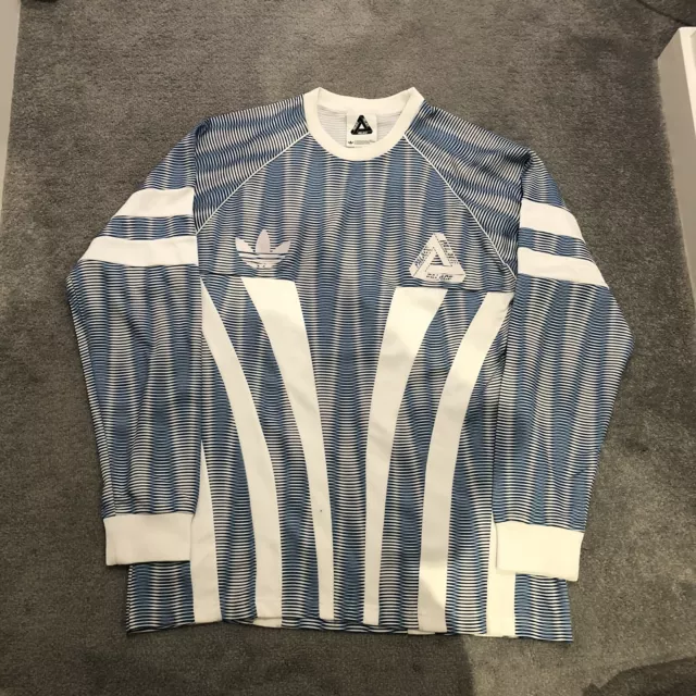 PALACE ADIDAS GRAPHIC Goalie Long sleeve Shirt Blue White Very