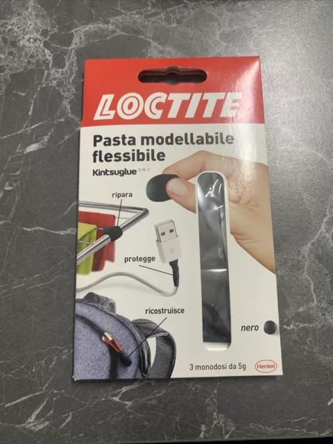 Pasta modellabile adesiva flessibile per proteggere oggetti e riparare, Loctite