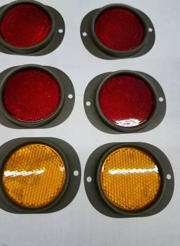 M37 M38 M38A1 M151 Dodge 6 Piece Reflector Set NOS