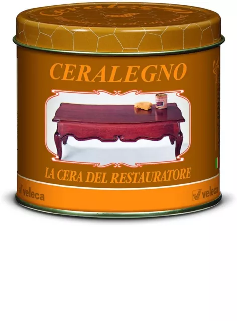 Cera legno Veleca Ciliegio 500 ml cera d'api in pasta