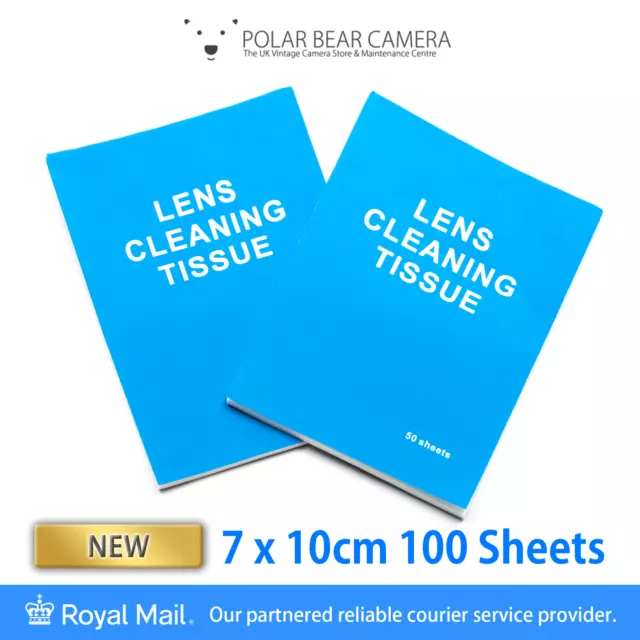 Camera Lens Tissue 100 Sheets 7x10cm [UK STOCK] Cleaning Optical Glass