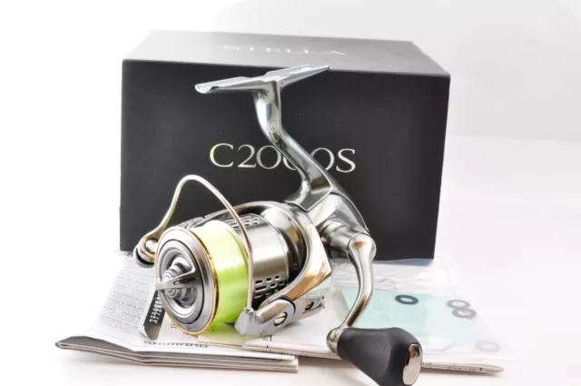 SHIMANO 18 STELLA C2000S Box Manual Accessories Used Spinning Reel