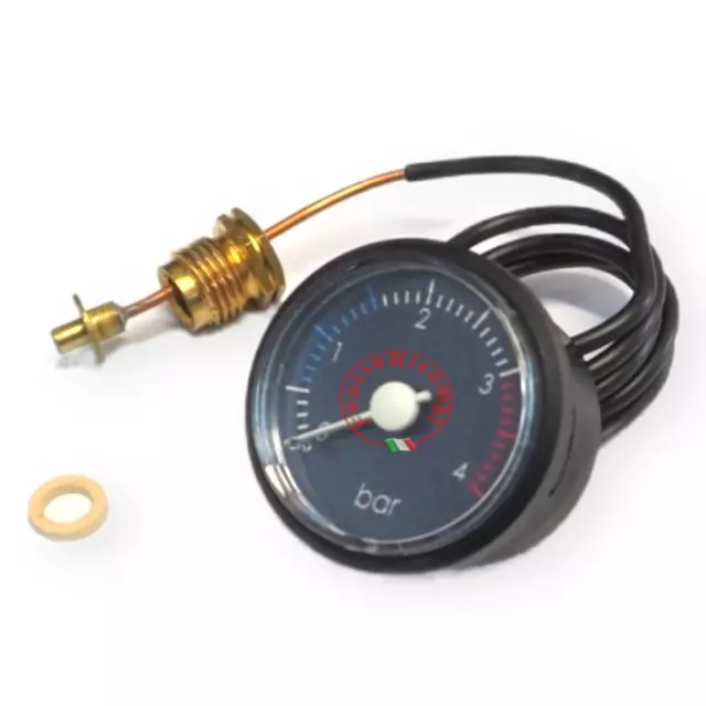 Ariston 571649 Idrometro Circolare Ø 40Mm 0-4 Bar Per Caldaia A/23 Mffi