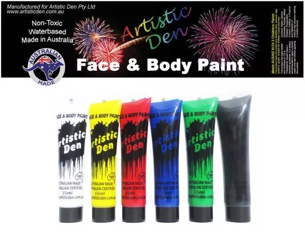 Face & Body Paint Costume 15ml Art Water Based Professional Kit Zombie Halloween