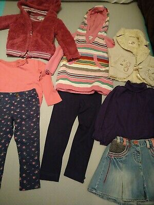 Beautiful Bundle Of Clothes For A Girl. 2-3 Years. 98cm. M&S. 8 Items. VGC