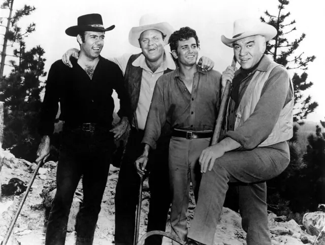 Bonanza Cast  Dan Blocker Pernell Roberts Michael Landon  8x10 Glossy Photo