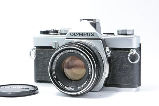 [NEAR MINT] ALL Works Olympus OM-1 35mm Body F.ZUIKO AUTO-S 50mm F1.8 Lens JAPAN