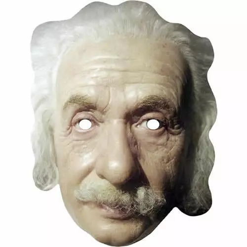 Albert Einstein Celebrity Card Face Mask - Ready To Wear - Fancy Dress