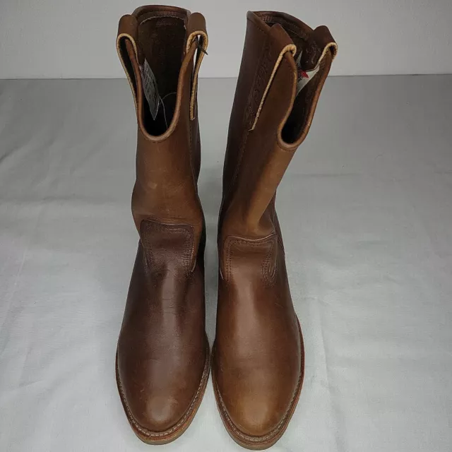 Red Wing Pecos 1155 Leather Cowboy Work Boots 10.5 D Mens Pull On $157.78 -  Picclick
