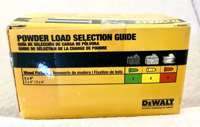 NEW DeWalt Galvanized Powder Drive Pins 2-1/2” Box of 100 3