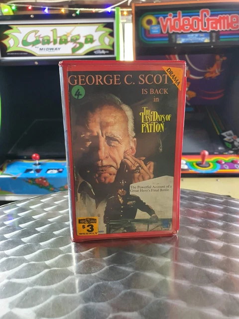 The Last Days Of Patton - VHS Movie - Video Tape - Big Box Ex Rental Clamshell
