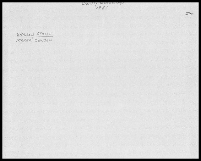 SHARON STONE + Maren Jensen in Deadly Blessing (1981) ORIGINAL PHOTO M