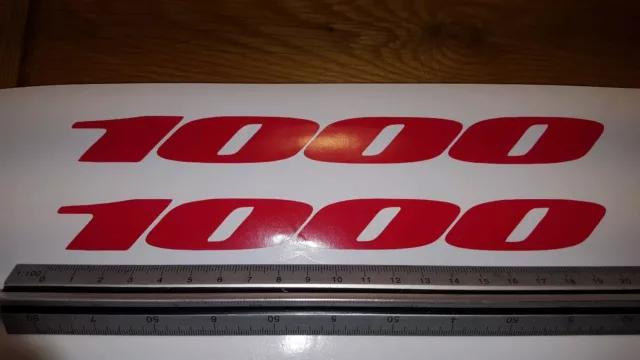 1000 YAMAHA Decals Stickers YZF R1 vinyl  x2 motorcycle fairing 1000 CC TRACKRED