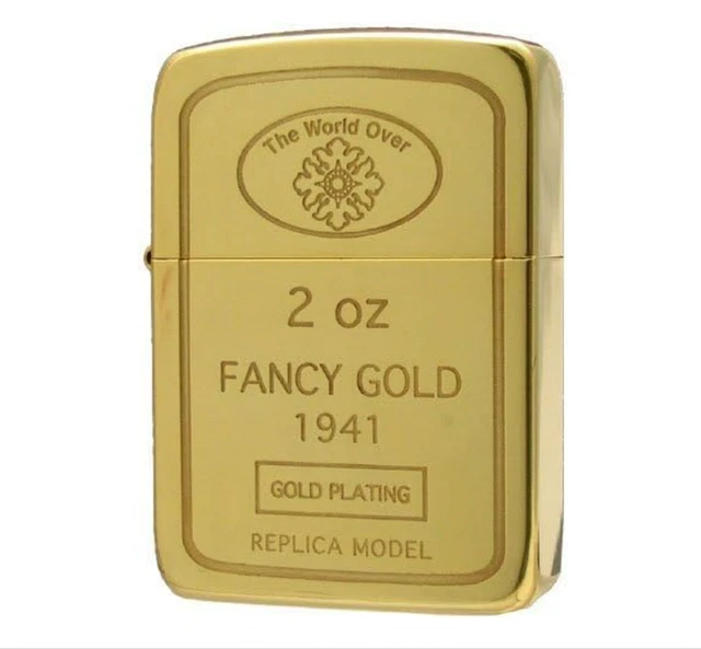 Zippo Oil Lighter 1941 Reprint Replica Ingot Gold Gold Tank Brass Japan NEW