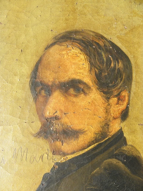 GiulioCesare POGGI (Milano 1802-1859) Autoritratto risorgimentale carbonaro 1848 3