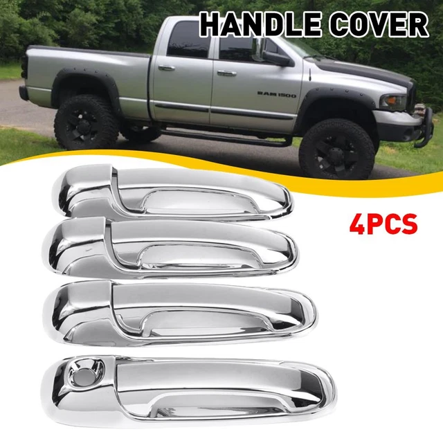 Chrome Door Handle Covers For Dodge Ram 1500 2500 3500 Durable High Quality EON