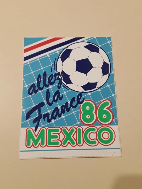 Autocollant Vintage Mexico 86 - Coupe Du Monde Football - Sticker Non Panini