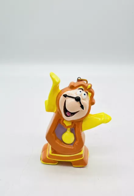 Vintage Walt Disney Beauty and the Beast Cogswoth Clock Ornament Schmid