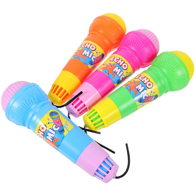 4 Pcs Echo-Mikrofon-Modell Kinder-Karaoke-Prop-Mikrofon Spielzeugmikrofon