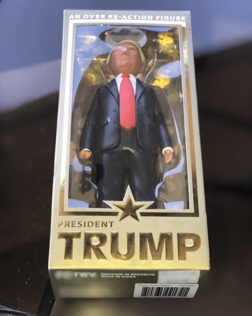 President Donald Trump Action Figure 2016 Toy Art FCTRY Middle Finger MAGA New