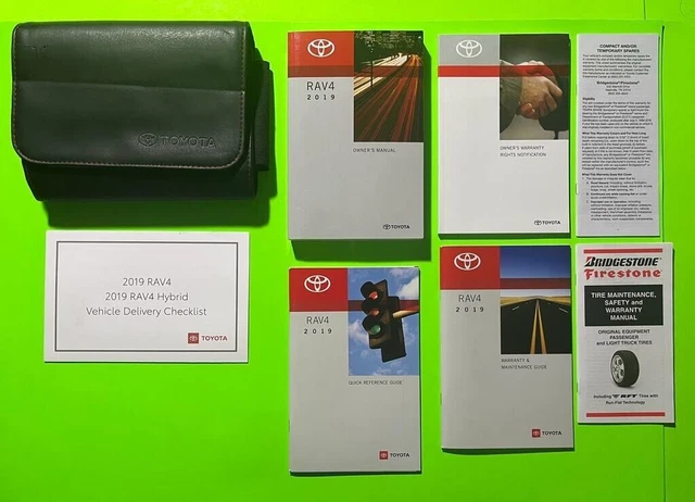 2019 Toyota RAV4 Factory Owners Manual Set & Case *OEM*