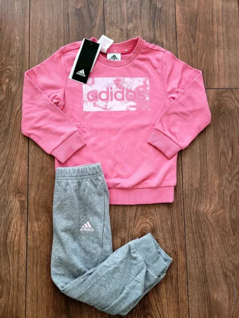 Infant Girls Adidas Tracksuit Toddler Kids Age UK 0-3M - 3 Years