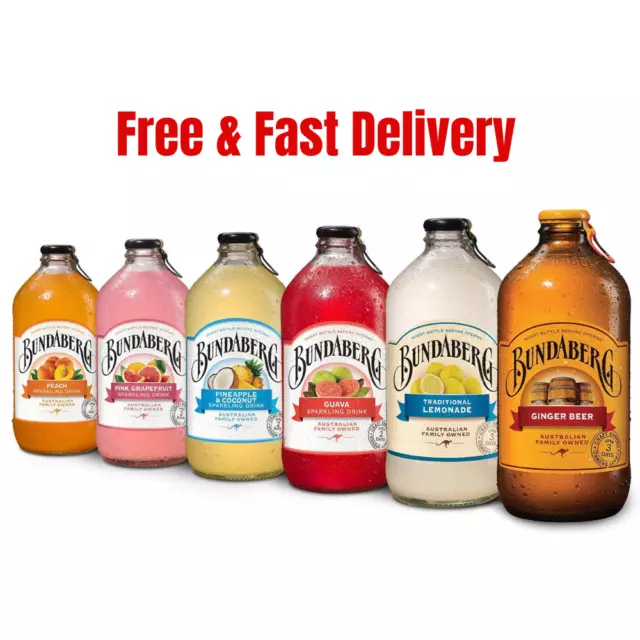 Bundaberg Summer Edition 375 ml  Drinks Variety Pack of 12